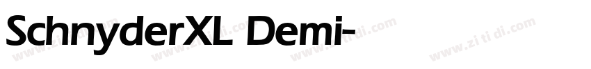 SchnyderXL Demi字体转换